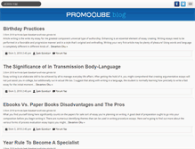 Tablet Screenshot of blog.promoqube.com